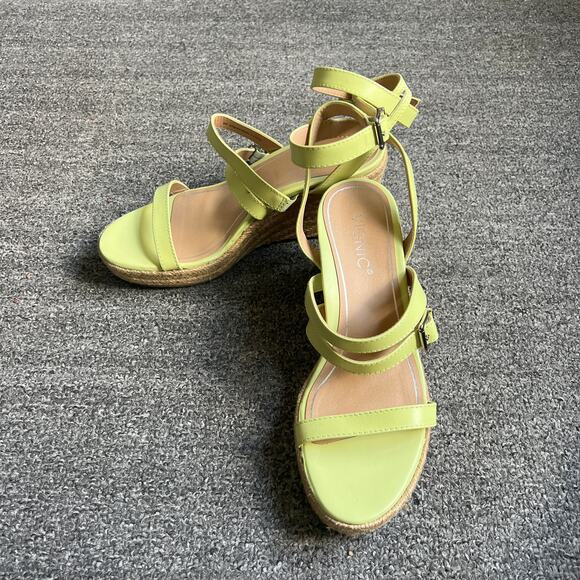 Vionic Lime Green Wedge Sandals - Picture 2 of 11